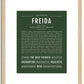 Freida | Name Art Print