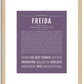 Freida | Name Art Print