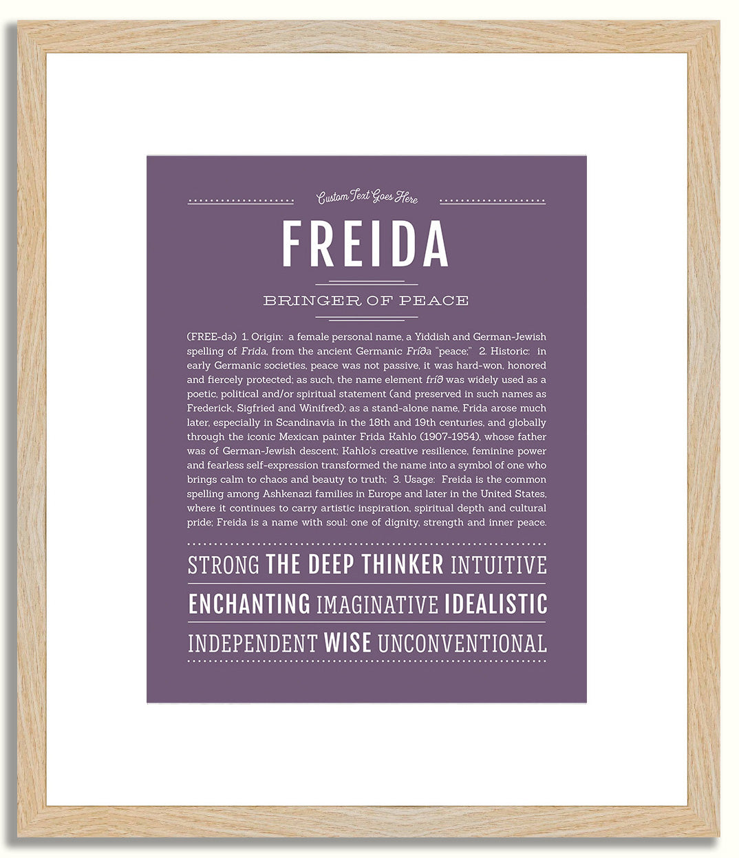 Freida | Name Art Print