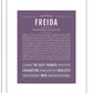 Freida | Name Art Print