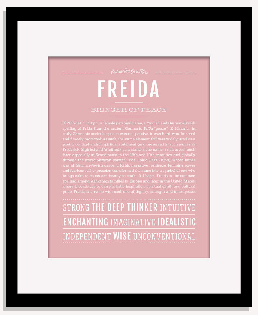 Freida | Name Art Print