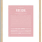 Freida | Name Art Print