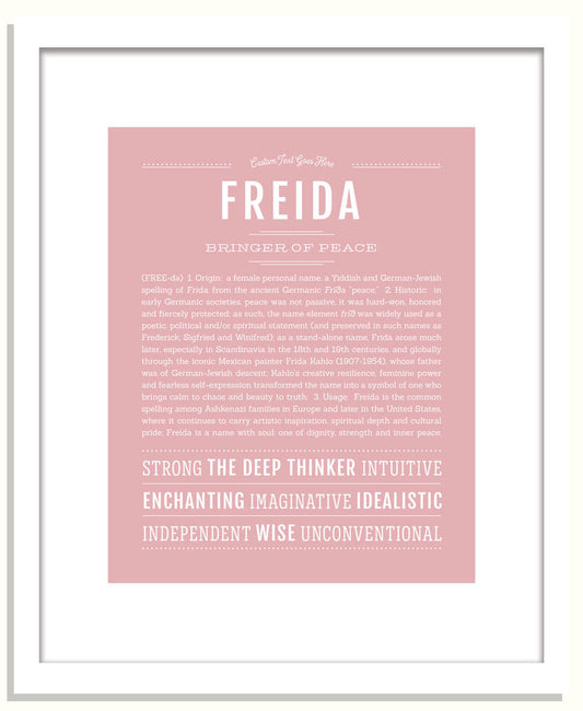 Freida | Name Art Print