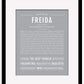 Freida | Name Art Print