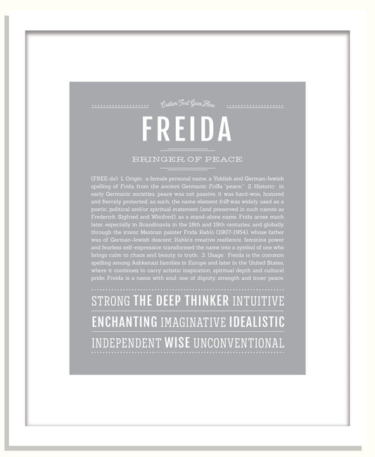 Freida | Name Art Print