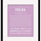 Freida | Name Art Print