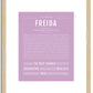 Freida | Name Art Print