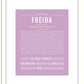 Freida | Name Art Print