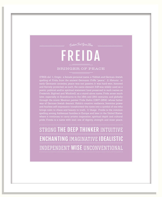 Freida | Name Art Print