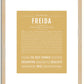 Freida | Name Art Print