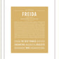Freida | Name Art Print