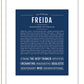 Freida | Name Art Print