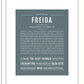 Freida | Name Art Print