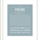 Freida | Name Art Print