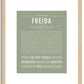 Freida | Name Art Print