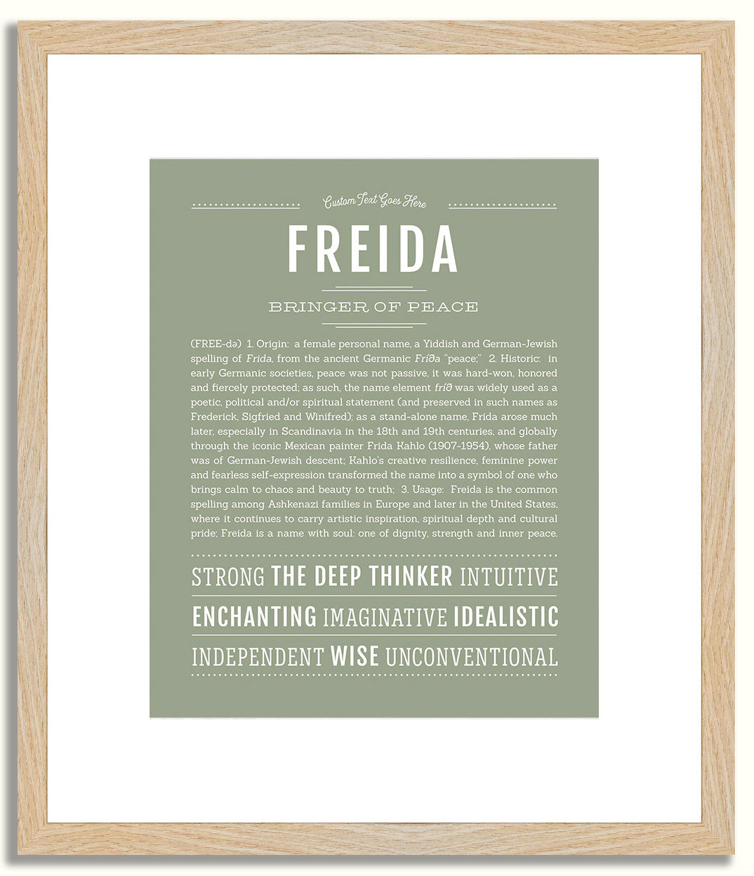Freida | Name Art Print