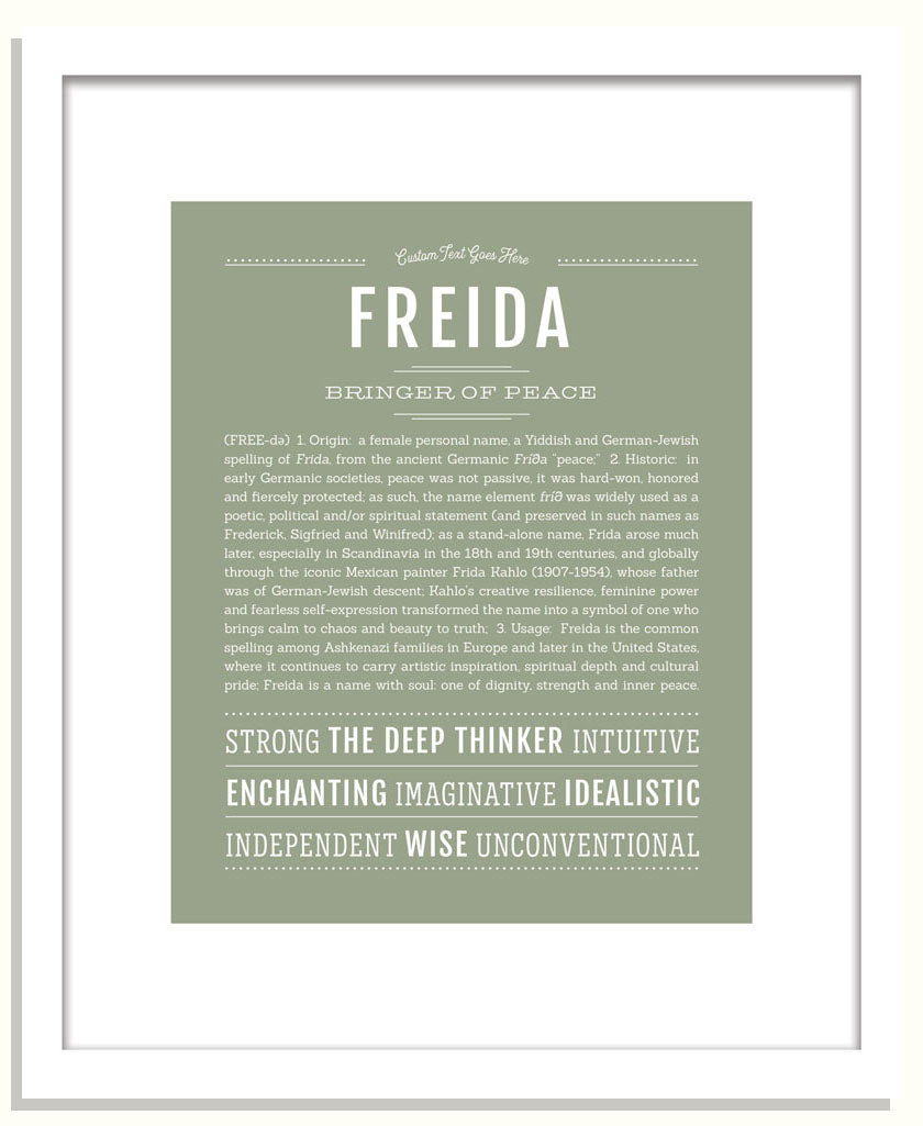 Freida | Name Art Print