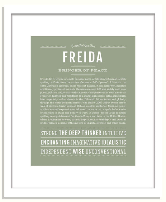 Freida | Name Art Print