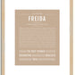 Freida | Name Art Print
