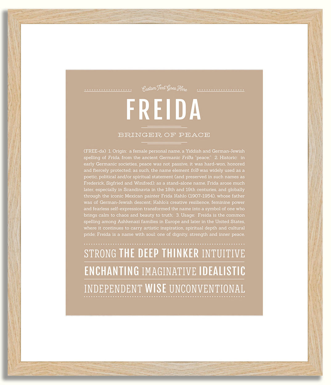 Freida | Name Art Print