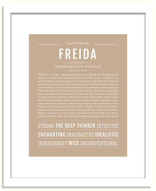 Freida | Name Art Print
