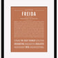 Freida | Name Art Print