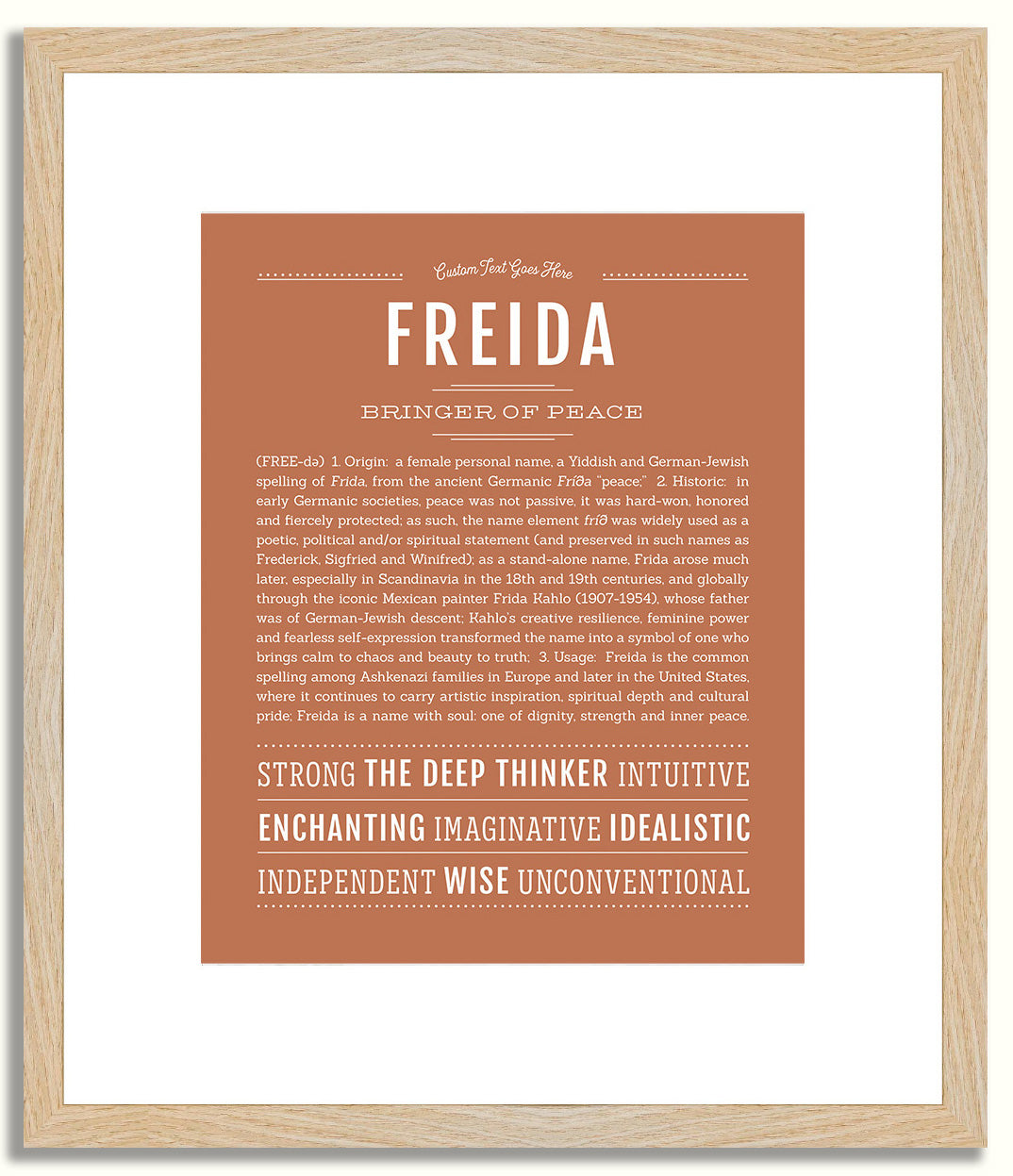 Freida | Name Art Print