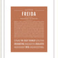 Freida | Name Art Print
