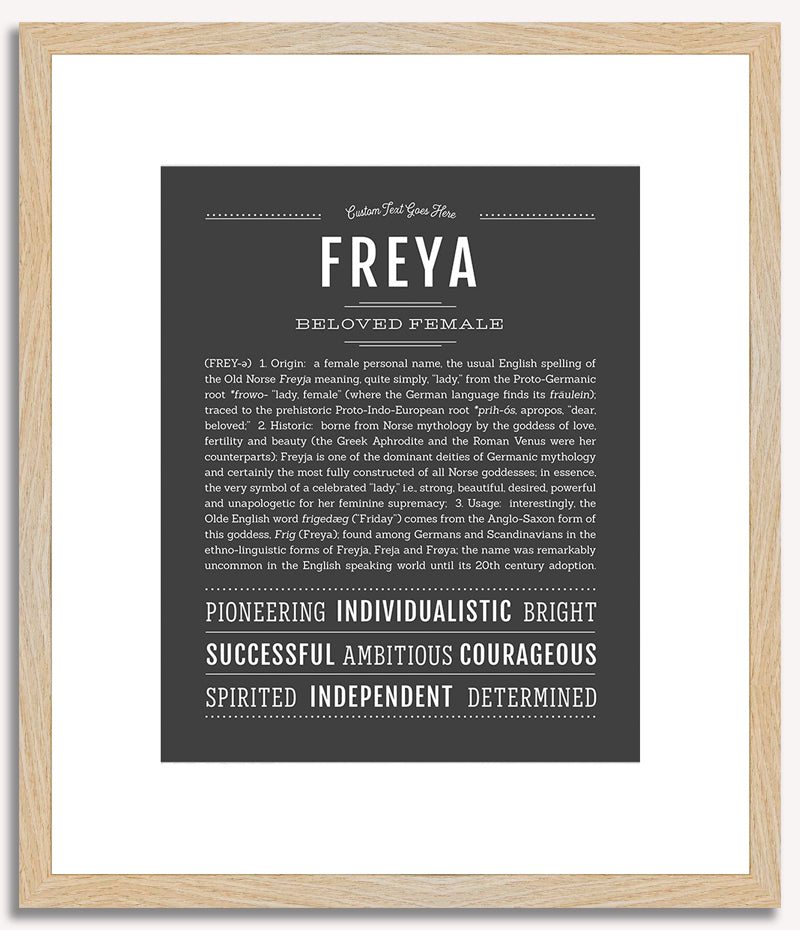 Freya | Name Art Print