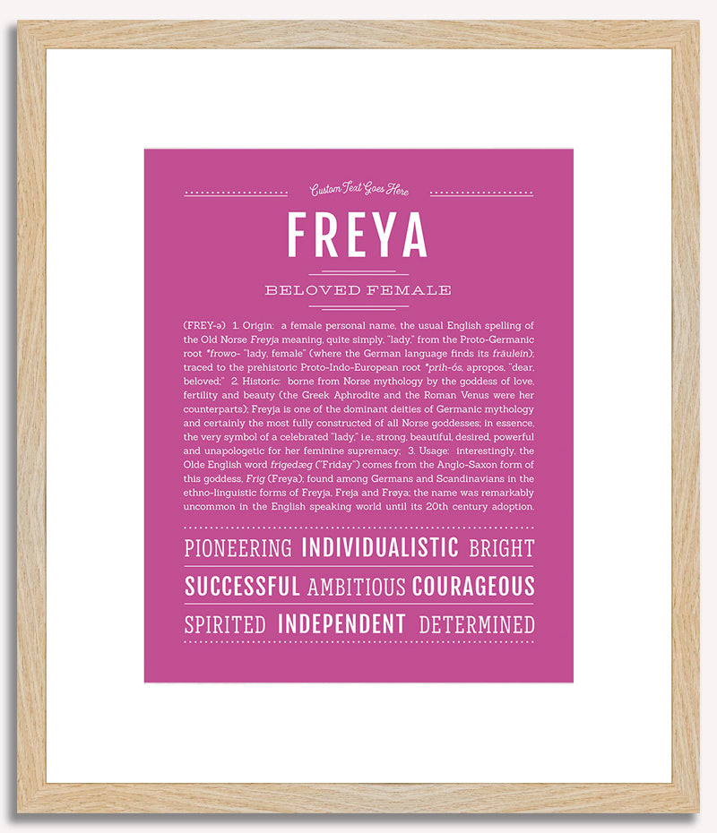 Freya | Name Art Print