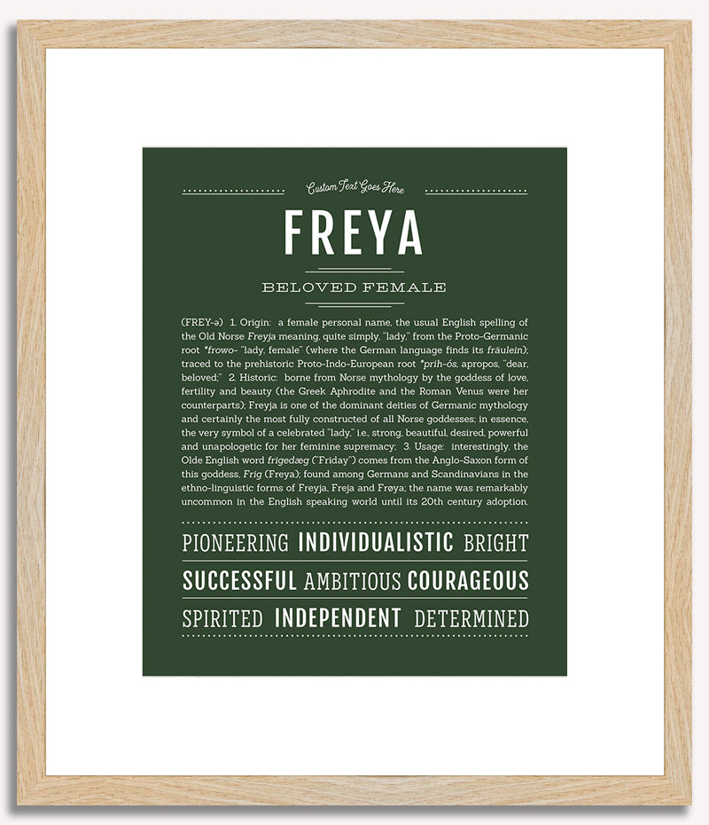 Freya | Name Art Print