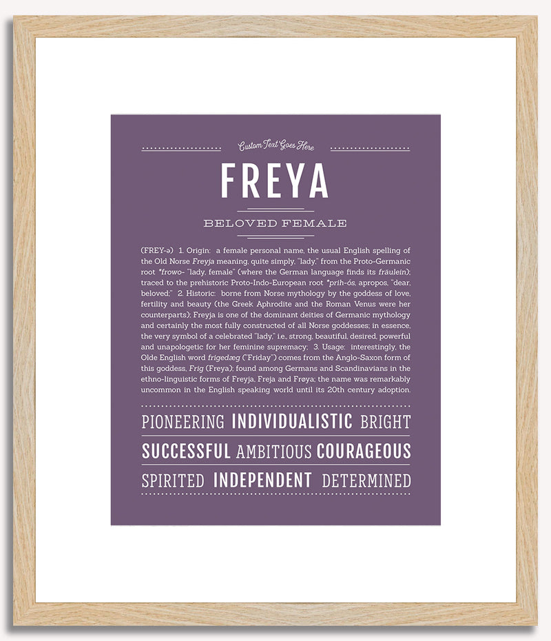 Freya | Name Art Print