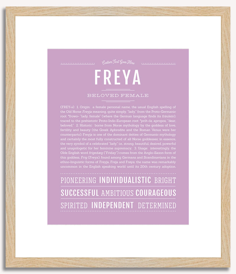 Freya | Name Art Print