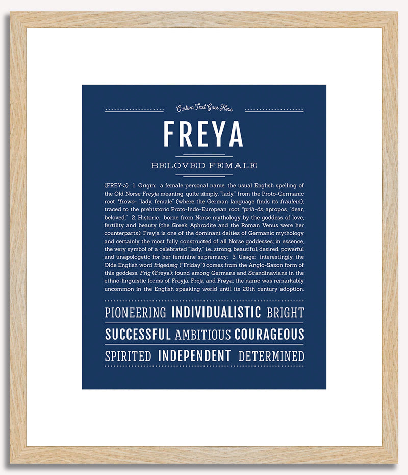 Freya | Name Art Print