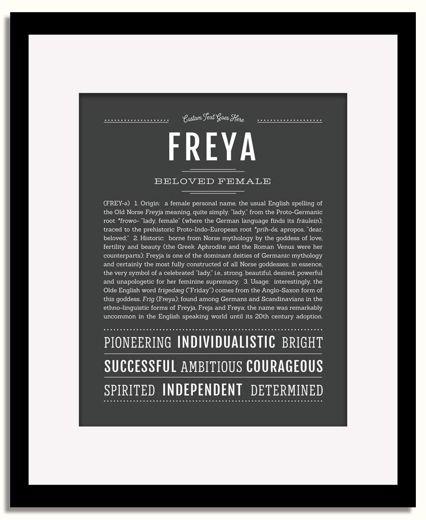 Frame Options | Charcoal Gray | Black Frame, Matted