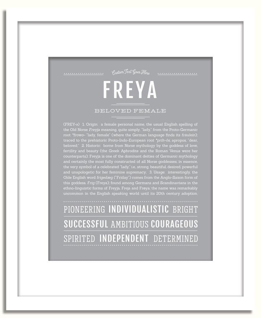 Frame Options | Light Gray | White Frame, Matted