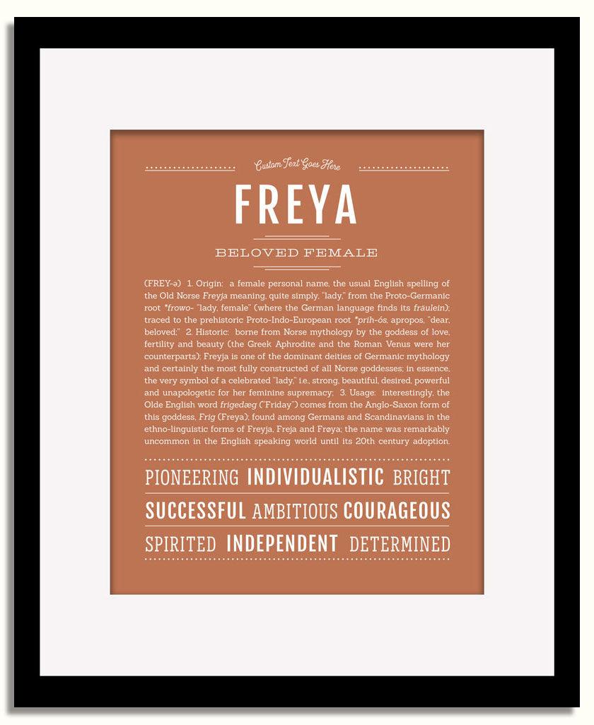 Frame Options | Terra Cotta | Black Frame, Matted