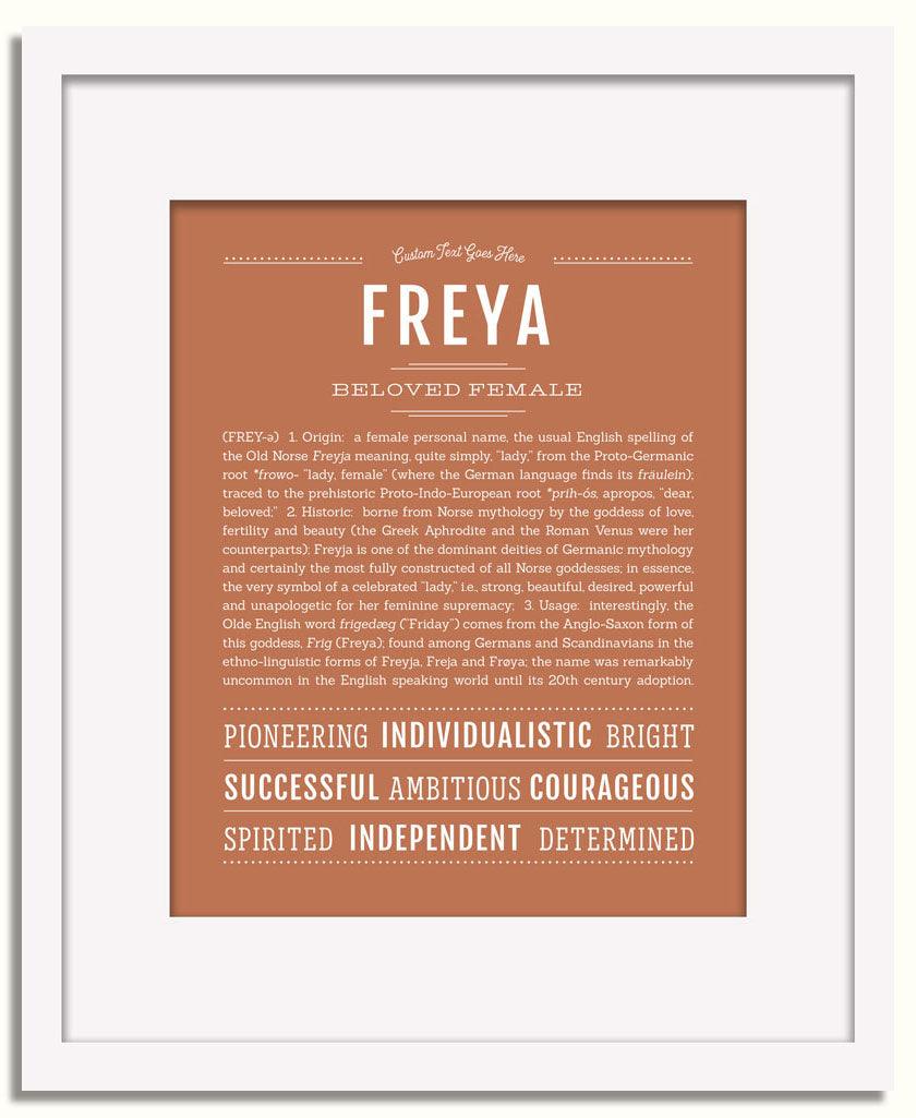 Frame Options | Terra Cotta | White Frame, Matted