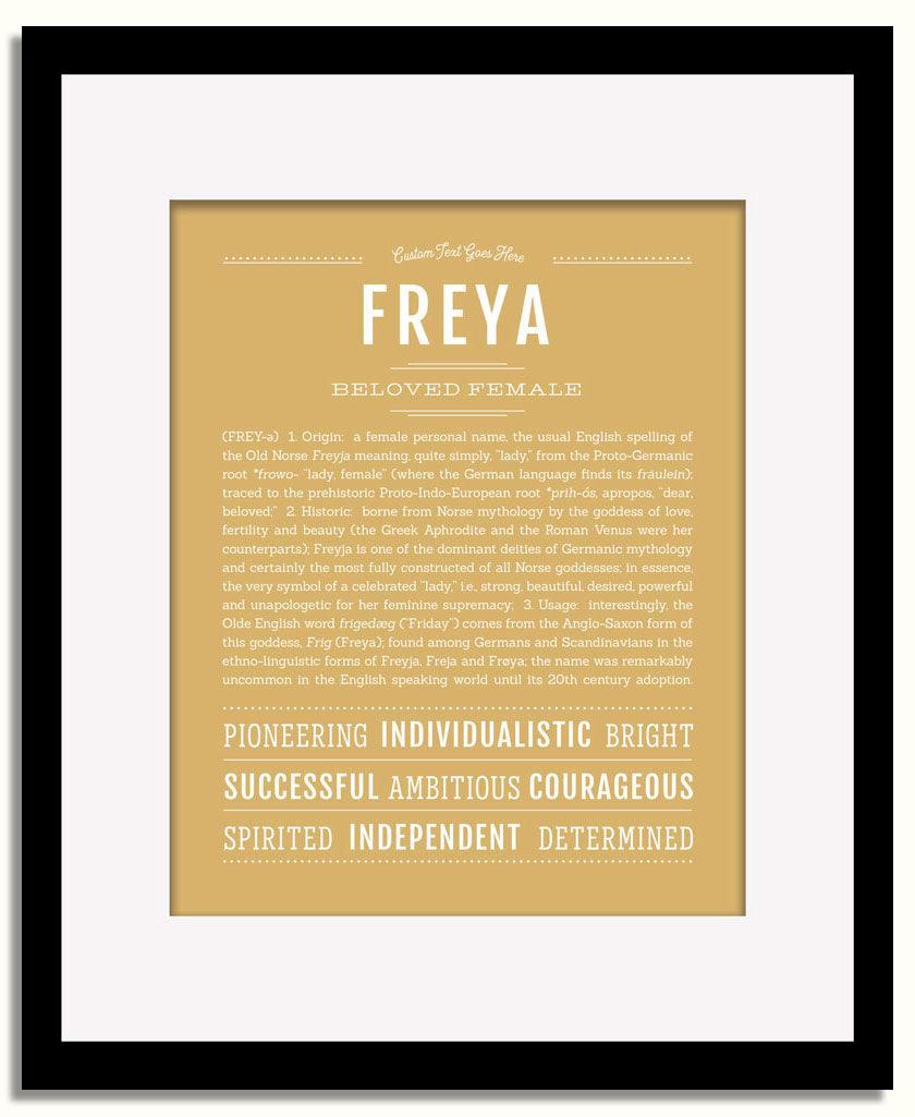 Frame Options | Matte Gold | Black Frame, Matted