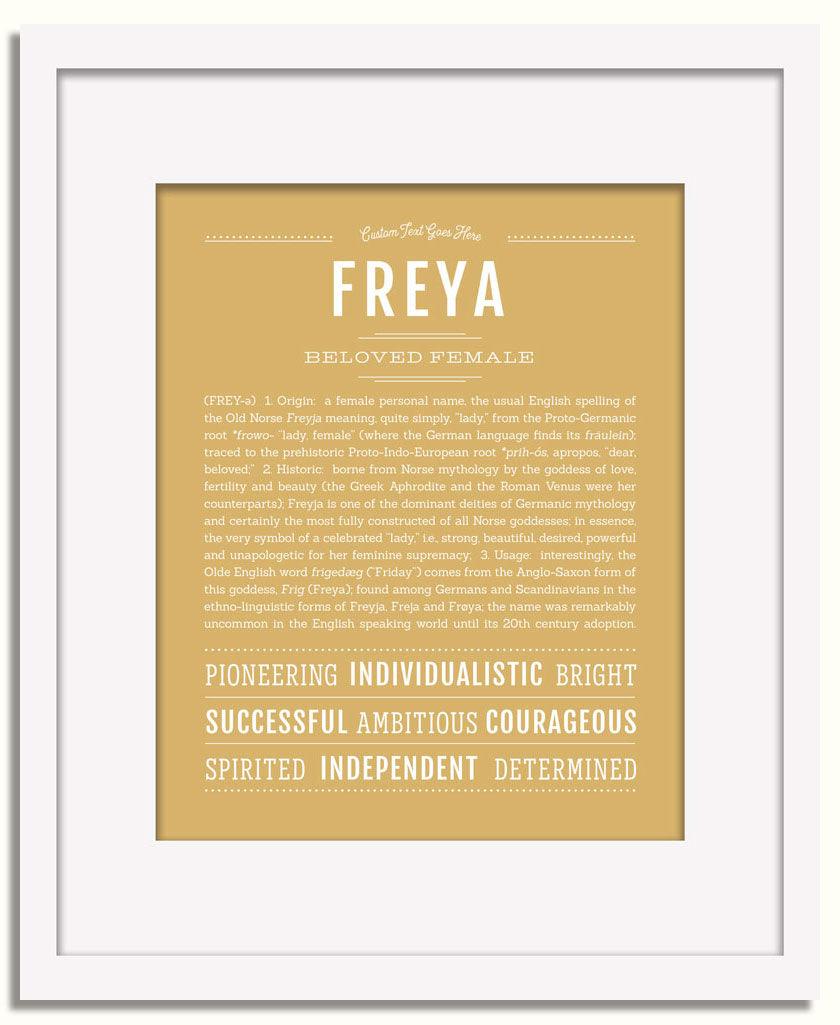 Frame Options | Matte Gold | White Frame, Matted