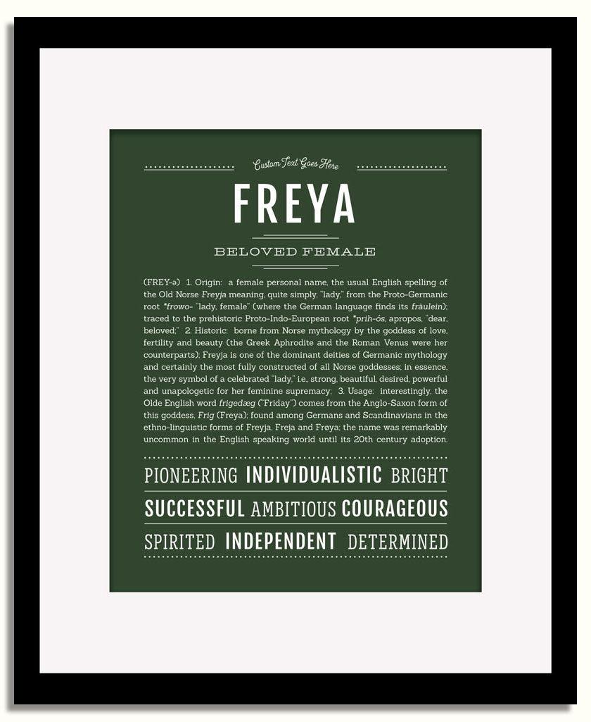 Frame Options | Deep Forest | Black Frame, Matted