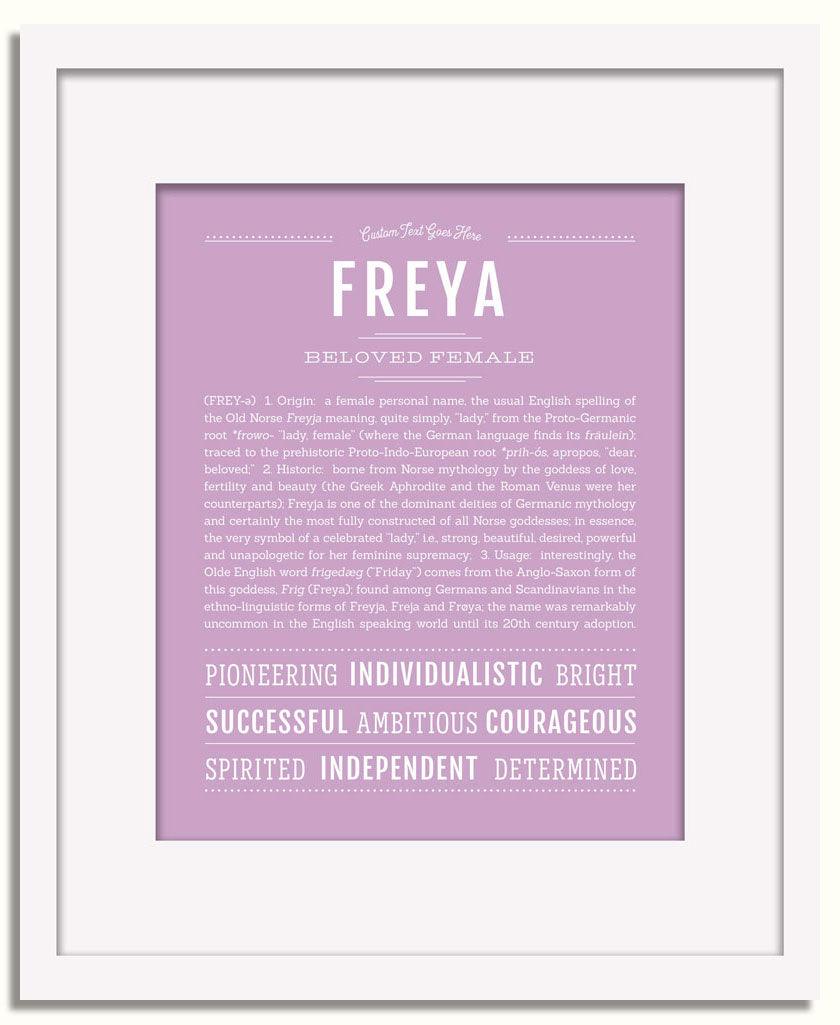 Frame Options | Lilac | White Frame, Matted