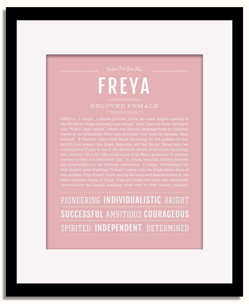 Frame Options | Dusty Rose | Black Frame, Matted