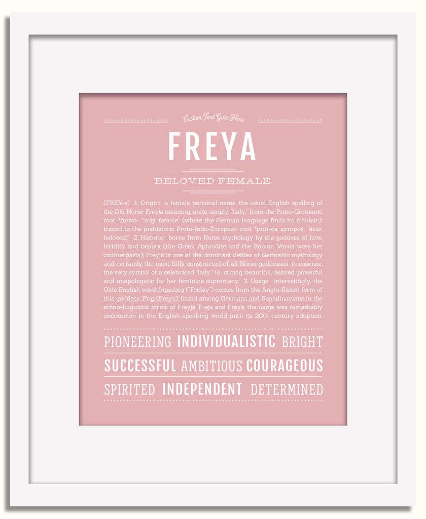 Frame Options | Dusty Rose | White Frame, Matted