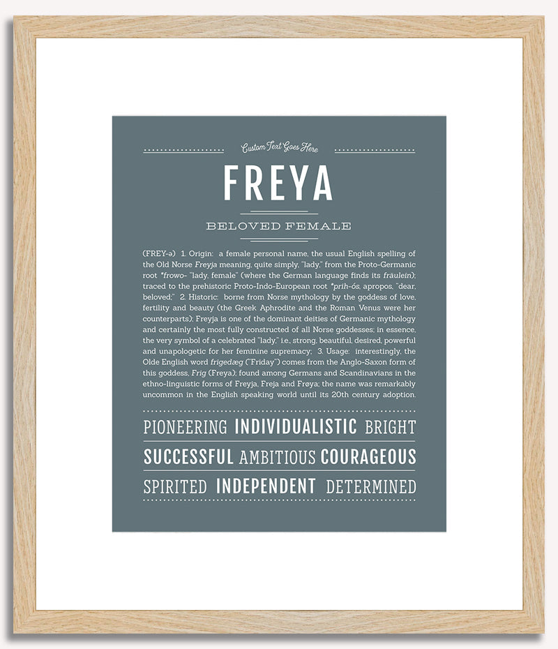 Freya | Name Art Print