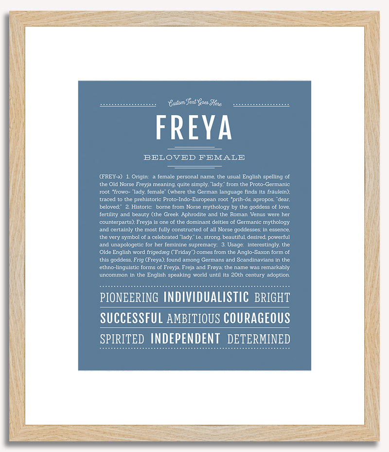 Freya | Name Art Print