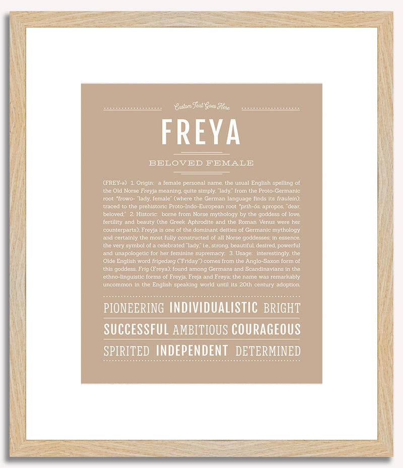 Freya | Name Art Print