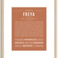 Freya | Name Art Print