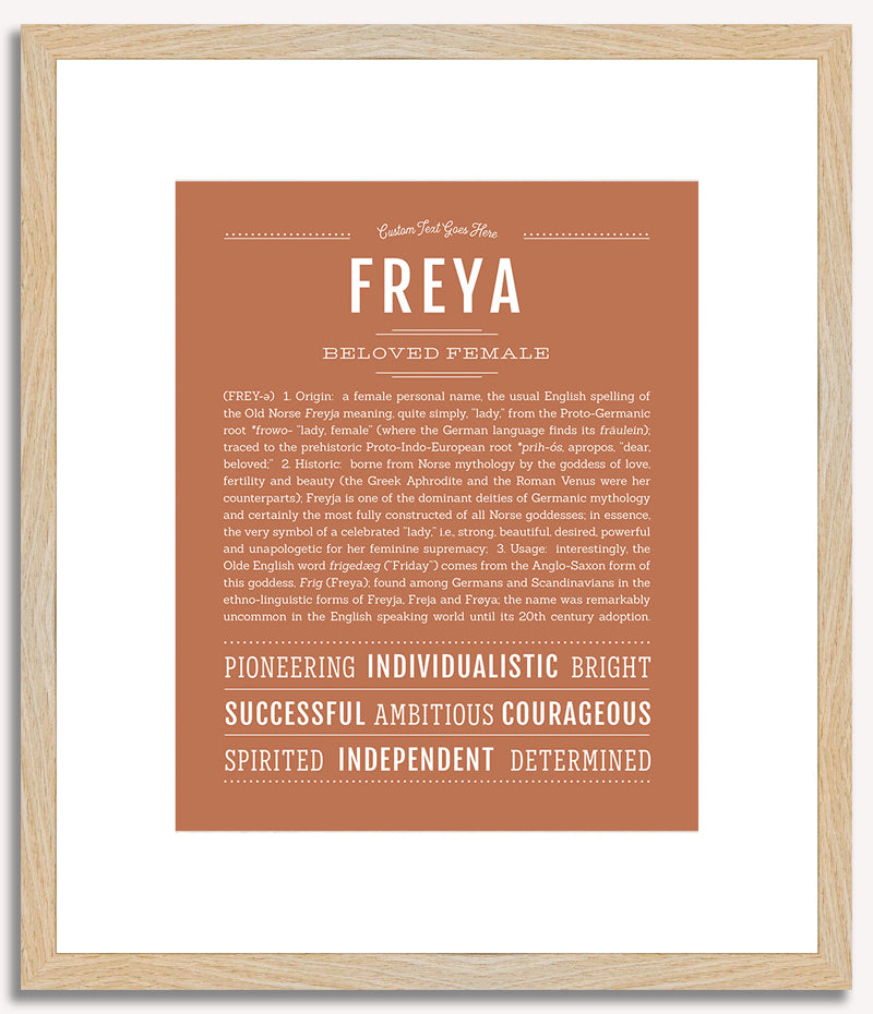 Freya | Name Art Print