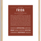 Frida | Name Art Print